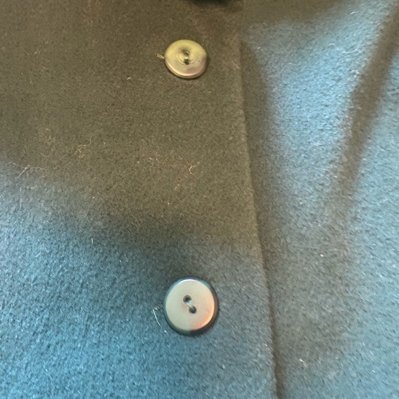 Vintage Julia Klein Dark Green Long Maxi Dress Coat Sz 16 - Picture 8 of 11